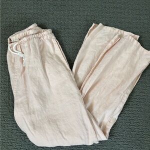 Brandy Melville Light Pink Linen Pants